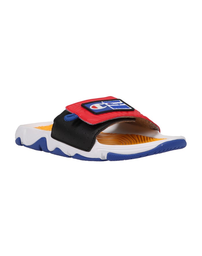 Champion Badslippers Heren - Wit/Rood - Hyper C Wave ( 143698-EXQ )